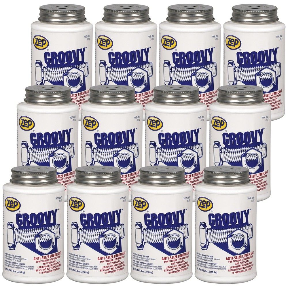 Zep Groovy Anti-Seize Lubricant – 8 oz (Case of 12) 68701 – Prevents Seizing