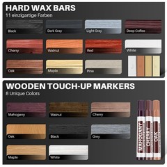 Vinyl Floor Repair Kit with Heat Pen – 11 Colors Laminate Wood 11
