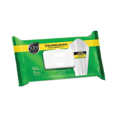 Nice-Pak A12345 Degreasing Wipes 11.5×10 75 Wipes/Pack