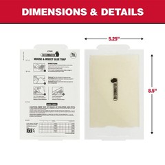 72 Catchmaster Mouse Glue Board Sticky Traps Peanut Butter Mice Insects Spiders