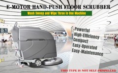 Walk Behind Floor Scrubber Machine 19″ Brush w/100AH Batteries 14.5 gal Tank