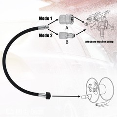 Tool Daily Pressure Washer Whip Hose with Swivel, Reel Connector 2 FT
