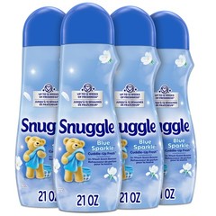 Snuggle In Wash Scent Booster, 21 Oz, Pack of 21 oz (Pack 4), Blue Sparkle