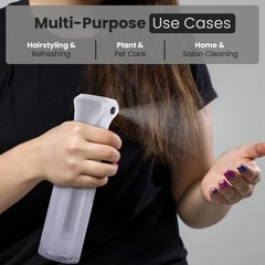 VIGOR PATH Continuous Spray Bottle – Fine Mist 6.7 Ounces, Clear – 6.7oz