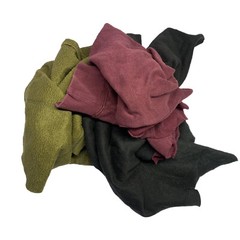 Color Fleece 100% Cotton Cleaning Rags – 10 lbs. Box – Multipurpose Cleaning