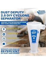 Dust Deputy 2.5 DIY Cyclone Separator, Accessory Only, Clear (Open Box)