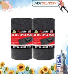 XL Oil Spill Mat (36″ x 59″) (2-Pack), Premium Absorbent Oil Pad, Reusable