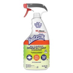 Fantastik Multi-Surface Disinfectant Degreaser, Herbal Scent, 32 oz Spray Bottle