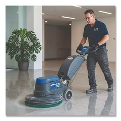 Boardwalk 4019GRE 19 in. Heavy-Duty Scrubbing Floor Pads – Green (5/Carton) New