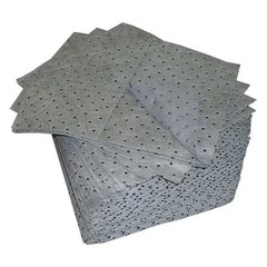 Oil-Dri L90907g Sorbent Pad, 12 Gal, 15 In X 19 In, Universal, Gray,