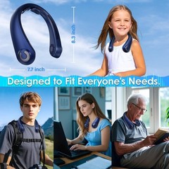 Neck Fan – Portable Rechargeable Personal Neck Cooling Fan With 5 Speeds, Nec…