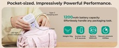 Vacuum Bags for Travel with Rechargeable Air Pump, Portable Space Saver Bags for