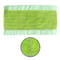 Wet and Dry Flat Mop Head, Super Firm Clip on Pads, 2 Washable Mop Pads,