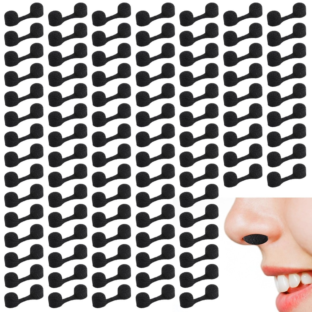 Dimeho 100 Pieces Nose Plug Filter Disposable Dust one size, Black