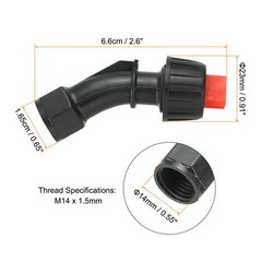 110°Flat Fan Shaped Spray Nozzles with 6pcs 0.15-0.6mm Pore Spray Nozzle Tips