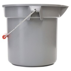 Heavy Duty 14 Quart Round Utility Bucket W/ Measuring Lines & Wide Pour Spout US