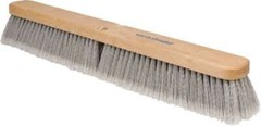 PRO SOURCE 24″ Wide Push Broom Head, 3″ Flagged Poly Bristles, Handle not Incl