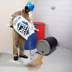 Pig Granular Sorbent, 8 gal Absorbed per Package, 22 lb Bag, Cellulose, Not