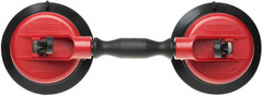 Heavy Duty Dual Vacuum Suction Cup Glass Lifter with Curved Pads, Strength Handh