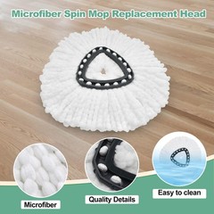 Mop Heads for cedar 1 Tank, 3 + 1 Brush + 1 Base