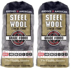 Homax Steel Wool Grade #0000 12 Pads 2 Pack Final Finish Polishing Pads