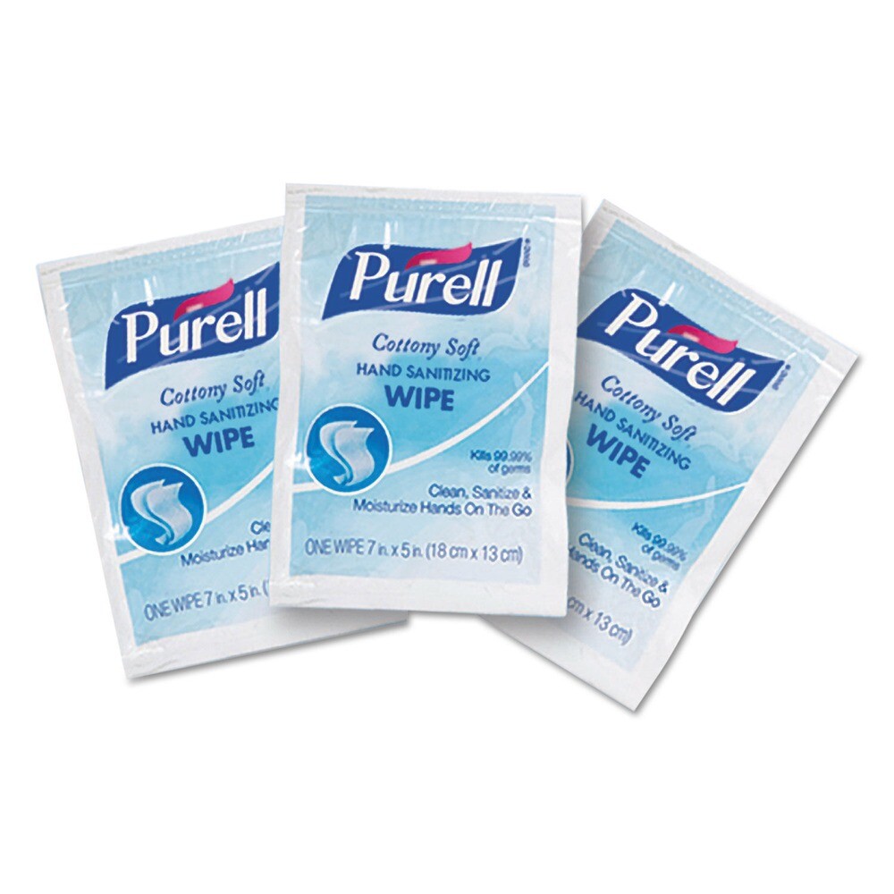 Purell 90261M Cottony Soft Wrapped Sanitizing Hand Wipes – WHT(1000/Carton) New