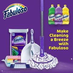 Fabuloso Twist Mop, Self Wringing Floor Mop with Non Scratch Scrubber and Rem…