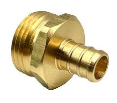 GRIDTECH (2 pack) Brass Garden Hose Adapter Fitting, 1/2″ and 3/4″,