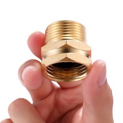 2 Pack Brass Garden Hose Adapter, 3/4″ GHT Female x NPT Male,