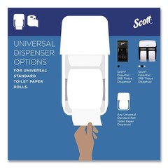 Scott 04460RL 2-Ply Essential Standard Roll Bathroom Tissue – WT (550/RL) New
