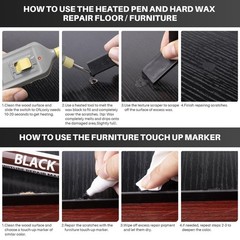 Vinyl Floor Repair Kit with Heat Pen – 11 Colors Laminate Wood 11