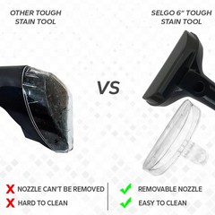 Replacement 6″ Tough Stain Brush Tool with Removable Nozzle for Better Cleani…