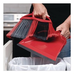 O-Cedar 175073EA 53.88 in. Handle One Sweep Broom with Dustpan – RD/BK/GY New
