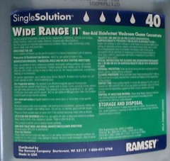 Diversey Ramsey Wide Range II Non-Acid Disinfectant Washroom Cleaner Concentrate