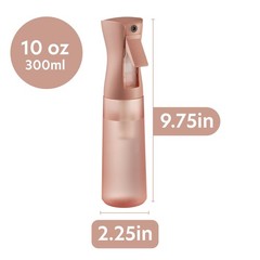 10 OZ Continuous Spray Bottles – Ultra Fine Mist 10 Ounces, Terra Cotta