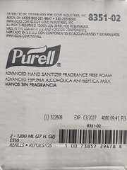PURELL 8351-02 1200 mL Advanced Hand Sanitizer Foam – Fragrance Free (2CT) New