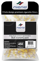 Nicrid 8 Hole 450 Disposable Cigarette Filters That Remove Tar, Tar Filters,…