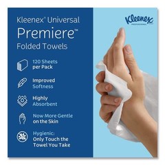 Kleenex 13253 7.8″ x 12.4″ Premiere Folded Towels (120/Pk, 25 Pk/Ct) New