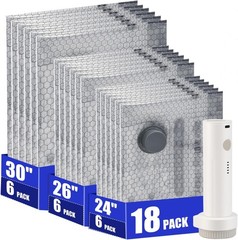 18 Pack Vacuum Storage Bags for Travel with Rechargeable Cordless Pump, Vacuum