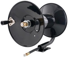 Steel Dragon Tools 4000 PSI 200′ Black Powder Coated Pressure Washer Hose Reel
