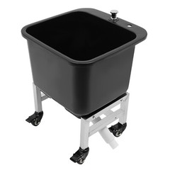 Freestanding Floor Mop Sink Plastic Mop Basin Household Mop Bucket with Wheels