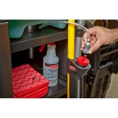 RUBBERMAID COMMERCIAL HYGEN PULSE MICROFIBER HIGH CAPACITY CADDY , WHITE