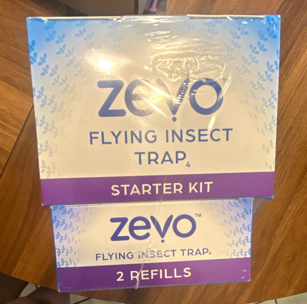 ZEVO Flying Insect Trap TRAP4 Starter Kit Indoor Electric Portable 15W +2