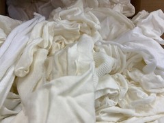 Cottonall White Knit Blend Knitted Wiping Cloths 5lb Box Rags