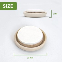 COVERCORNER Furniture Sliders for Carpet 48 PCS – 48 Pcs 1 Inch Beige, Beige