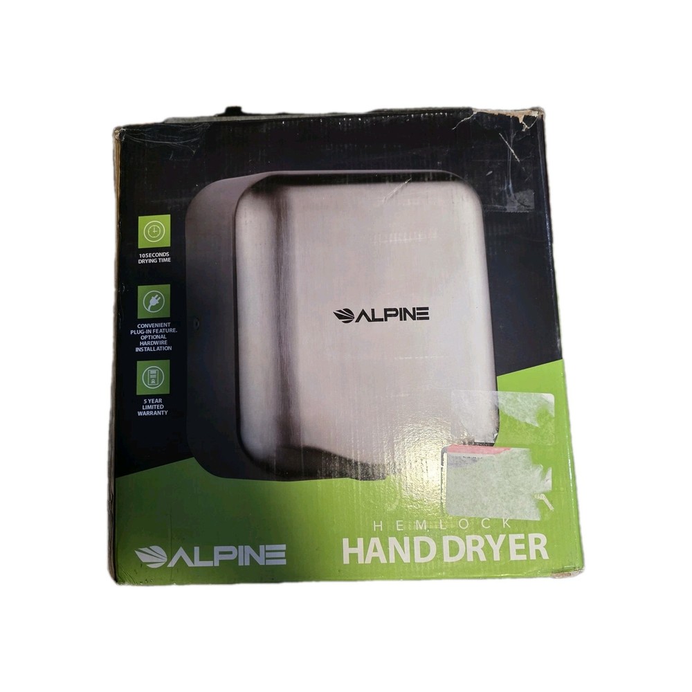 Alpine 40010SSB Hand Dryer – Silver