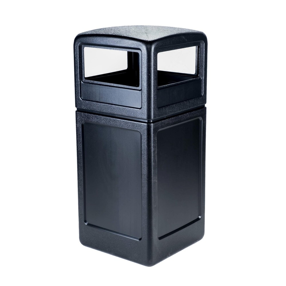 Commercial Zone-73290199 PolyTec 42 Gallon Square Waste Container with Dome L…