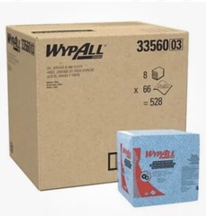 WypAll 33560 12.5″ x 12″ 1/4 Fold Power Clean Oil (66/Bx, 8 Bx/Ct) New