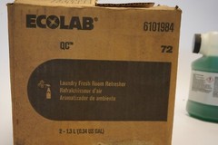 ECOLAB QC 72 6101984 Oasis LAUNDRY FRESH Room Refresher case of 2 1.3L