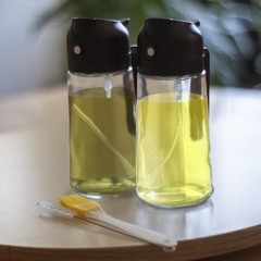 FULL OF INNOVATION 2 PACK Kitchen 2 in 1 Oil Dispenser and Sprayer Yellow